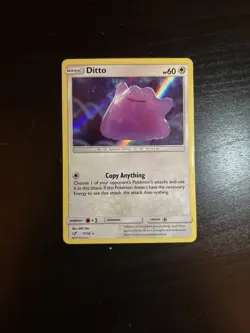 Pokemon TCG Ditto Detective Pikachu Holo Rare Card 17/18 LP - Image 1