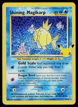 Pokemon Card - Shining Magikarp Celebrations Classic Collection 66/64 Holo - Image 1