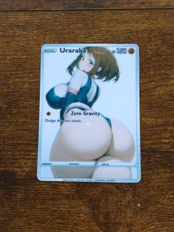 Beautiful Waifu Card - Ochako Hero - Goddess ACG Custom DIY Fan Art Card - Image 1