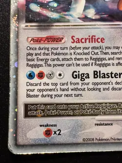 Regigigas LV.X Promo DP30 Pokemon Card Holo Foil Rare HP - Image 5