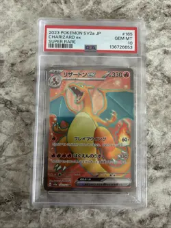 Charizard ex 185/165 Sv2a: Pokemon Card 151 Holo (Japanese) PSA 10 - Image 1