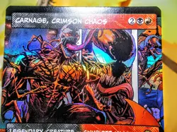 Carnage Crimson Chaos rare foil magic the gathering spider-man trading card - Image 2