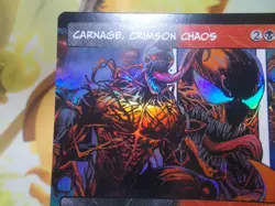 Carnage Crimson Chaos rare foil magic the gathering spider-man trading card - Image 4
