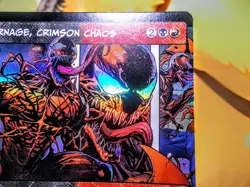 Carnage Crimson Chaos rare foil magic the gathering spider-man trading card - Image 5