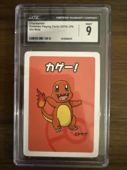 CGC 9 CHARMANDER OLD MAID PLAYING CARDS 2019 JAPANESE POKEMON CARD - Image 1