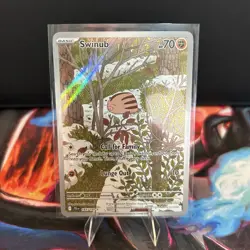 Pokemon - Swinub TCG Full Art Illustration Card Journey Together 165/159 - Image 1