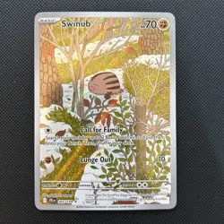 Pokemon - Swinub TCG Full Art Illustration Card Journey Together 165/159 - Image 2