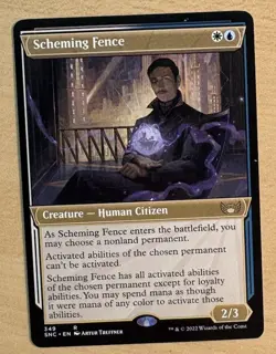 MTG Scheming Fence SHOWCASE Card, New Capenna - Image 1