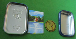 Pokemon Go Trading Card Game TCG Empty Mini Tin Magikarp #129 Art Card & Coin - Image 2