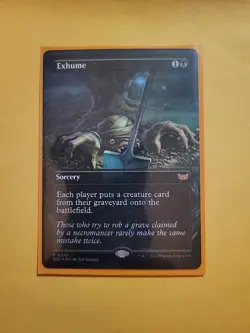 Exhume (Borderless, Foil): Duskmourn House of Horror - MtG - Image 1