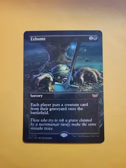 Exhume (Borderless, Foil): Duskmourn House of Horror - MtG - Image 2