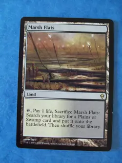 MTG Magic the Gathering MARSH FLATS ZENDIKAR LP (b) ACTUAL PICTURES - Image 1