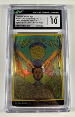MTG LOTR Dawn of a New Age / Borderless Poster (Foil) #731 - CGC 10 - Image 1