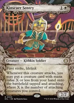 Kinscaer Sentry X1 SHOWCASE FOIL-NM/M-Lorwyn Eclipsed - Image 1