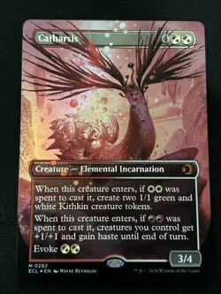 MTG Lorwyn Eclipsed - Catharsis Borderless Foil Near Mint - Image 1