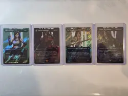 Magic The Gathering Final Fantasy Surge Foil Lot Of 4 Tifa, Vincent, Fang, Ardyn - Image 1