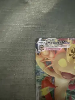 Pokemon Card Meowth VMAX SWSH005 Black Star Promo - Image 4