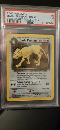 Pokemon Dark Persian 6/110 PSA 9 Holo Legendary Collection - Image 1