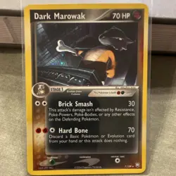 Pokemon TCG Dark Marowak Team Rocket Returns 7/109 Holo Rare 70 HP 2004 - Image 1