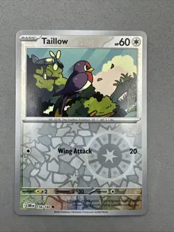 Pokemon TCG * Destined Rivals 156/182 Taillow Common * REVERSE HOLO * FRESH PK - Image 1