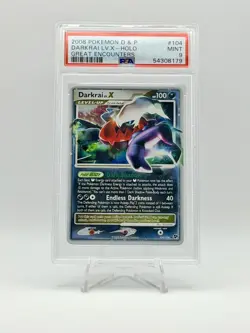 2008 POKEMON GREAT ENCOUNTERS DARKRAI LV.X ULTRA RARE 104/106 PSA 9 - Image 1