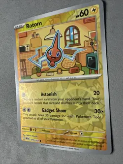 Pokemon TCG * Destined Rivals 077/182 Rotom Common REVERSE HOLO * NM FRESH PK - Image 2