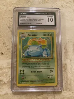 Venusaur Pokemon (2023) 003/034 Venusaur & Lugia Ex Deck Holo Gem Mint 10 CGC - Image 1