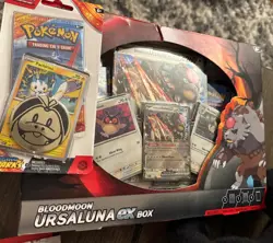 Pokemon TCG Bloodmoon Ursaluna Ex Box. New Factory Sealed Surging Sparks Pack - Image 1