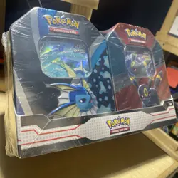 Pokemon Vaporeon Umbreon TCG Pokemon Tin Bundle! Great Deal! 820650855658 - Image 1