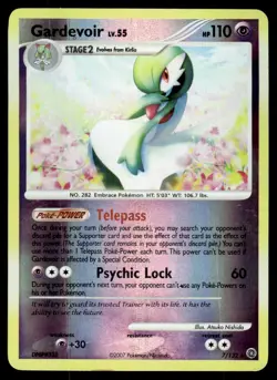2007 Pokemon - Secret Wonders Gardevoir - Reverse HOLO Stage 2/Rare #7/132 - Image 1