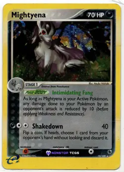 Mightyena 10/109 Pokemon TCG EX Ruby and Sapphire Holo Rare - Image 1