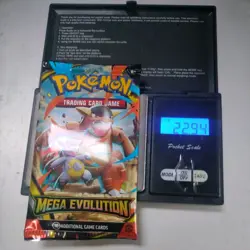 Heavy 22.94g Pokemon Tcg mega evolution Booster Pack Factory Sealed New - Image 1