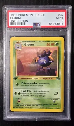 Pokemon - Gloom 1st Edition - Jungle Set - #37 - PSA 9 - Image 1
