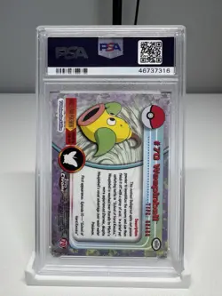 Weepinbell 70 Topps Chrome 2000 Series 1 Pokemon TV Animation PSA 8 NM-MT - Image 2