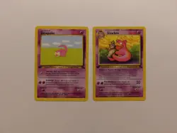 Slowpoke and Slowbro Set 1st Edition LP- Fossil Pokemon - Image 1