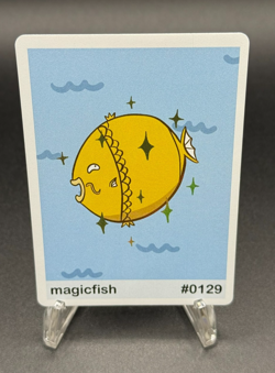 Magicfish (Magikarp) #129 - Set Hit Holo - Gen 1 Pookiemoot Fan Art - Pokemon - Image 2