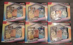 Lot Of 6 Pokemon TCG Scarlet & Violet Prismatic Evolutions Poster Collection Box - Image 1