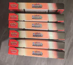 Lot Of 6 Pokemon TCG Scarlet & Violet Prismatic Evolutions Poster Collection Box - Image 5