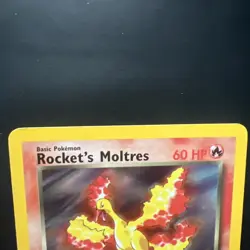 Rocket's Moltres - 12/132 Gym Heroes Unlimited Holo Rare Pokemon - Image 4