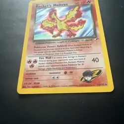 Rocket's Moltres - 12/132 Gym Heroes Unlimited Holo Rare Pokemon - Image 5