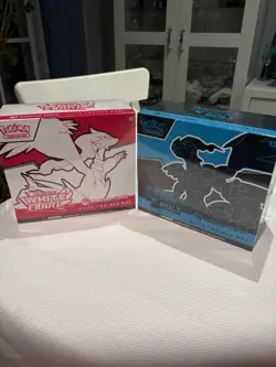 Pokemon Center Black Bolt and White Flare ETB Set Factory Sealed New - Image 1
