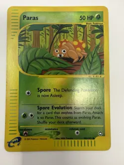 Paras 99/147 Reverse Aquapolis Common Pokemon TCG MP - Image 2