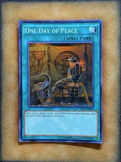 Yugioh One Day Of Peace OP04-EN012 Super Rare NM - Image 1
