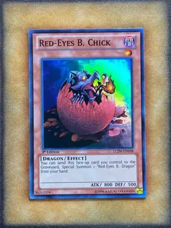 Yugioh Red-Eyes B. Chick LCJW-EN038 Super Rare 1st Ed NM - Image 1