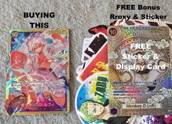 One Piece Monkey.D.Luffy OP05-119 Awakening of the New Era Japanese FREE BONUS - Image 1