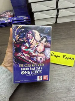One Piece TCG OP-14 The Azure Sea's Seven Double Pack Set Vol. 9 NEW SEALED - Image 1