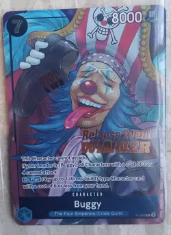 Buggy P-084 Winner Release Event Promo sealed One Piece English NM - Image 1