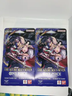 One Piece TCG The Azure Sea’s Seven OP-14 Sleeved Booster Pack Lot Of 6 Sealed - Image 3