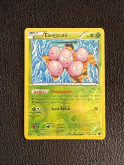 Pokemon 2013 Light Play Exeggcute 4/116 Plasma Freeze REVERSE Holo Card - Image 1