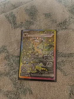 Pokemon TCG SV-Prismatic Evolutions Leafeon EX Card #144/131 - Image 1